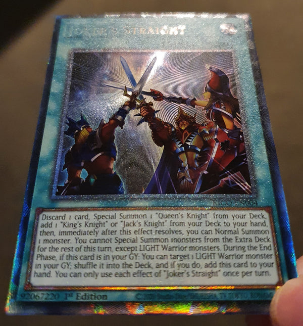 Yugioh - Joker's Straight *Collector's Rare* KICO-EN004 (NM/M)