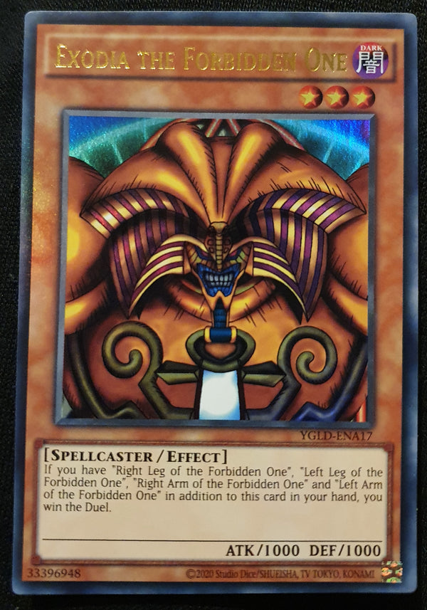 Yugioh - Exodia the Forbidden One *Ultra Rare* YGLD-ENA17 (NM)