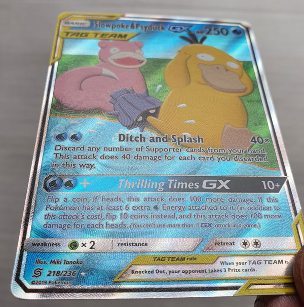 Pokemon - Slowpoke & Psyduck GX *Alternate Art* Unified Minds 218/236
