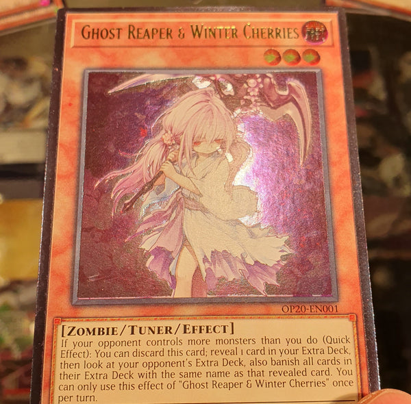 Yugioh - Ghost Reaper & Winter Cherries *Ultimate Rare* OP20-EN001 (NM)