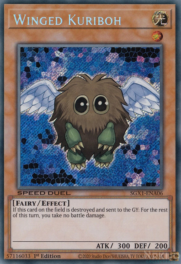 Yugioh - Winged Kuriboh *Secret Rare* SGX1-ENA06 (NM)