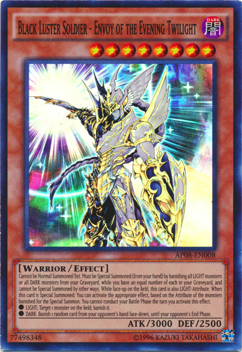 Yugioh - Black Luster Soldier - Envoy of the Evening Twilight *SR* AP08-EN008 (NM)