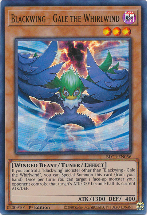 Yugioh - Blackwing - Gale the Whirlwind *Ultra Rare* BLCR-EN056 (NM)