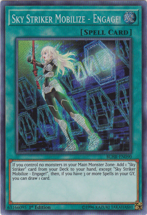 Yugioh - Sky Striker Mobilize - Engage! *Secret Rare* BLHR-EN090 (LP)