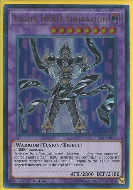Yugioh - Vision Hero Adoration *Ultra Rare* BLRR-EN057 (NM)