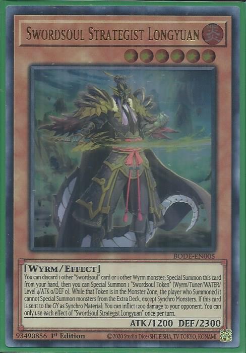 Yugioh - Swordsoul Strategist Longyuan *Ultra Rare* BODE-EN005 (NM/M)