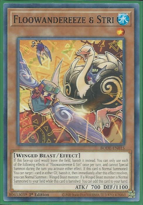 Yugioh - Floowandereeze & Stri *Common* BODE-EN015 (NM/M)