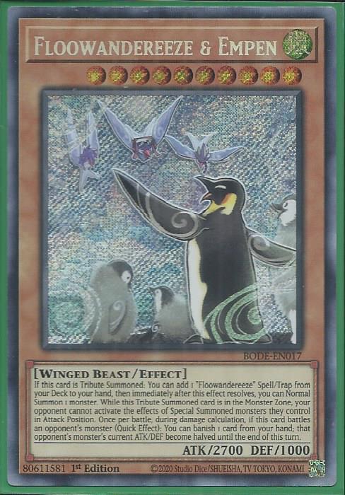 Yugioh - Floowandereeze & Empen *Secret Rare* BODE-EN017 (NM/M)