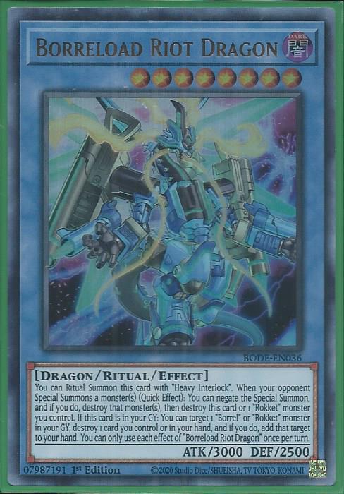 Yugioh - Borreload Riot Dragon *Ultra Rare* BODE-EN036 (NM/M)