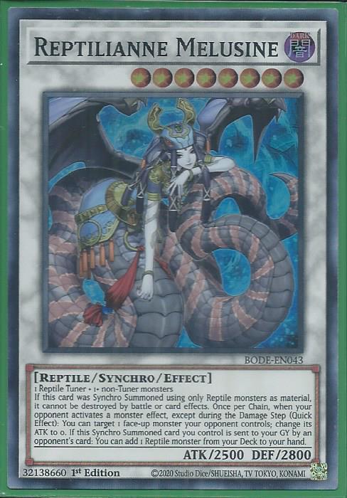 Yugioh - Reptilianne Melusine *Super Rare* BODE-EN043 (NM/M)