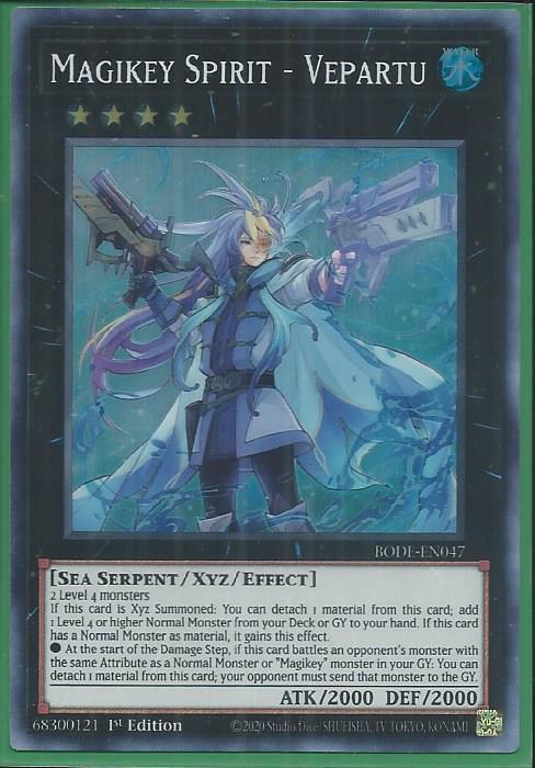 Yugioh - Magikey Spirit – Vepartu *Super Rare* BODE-EN047 (NM/M)