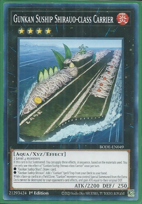 Yugioh - Suship Shirauo-class Carrier *Common* BODE-EN049 (NM/M)