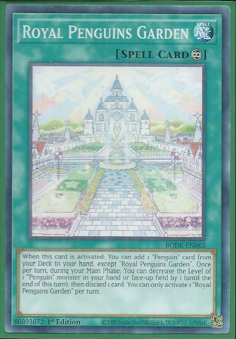 Yugioh - Royal Penguins Garden *Common* BODE-EN063 (NM)
