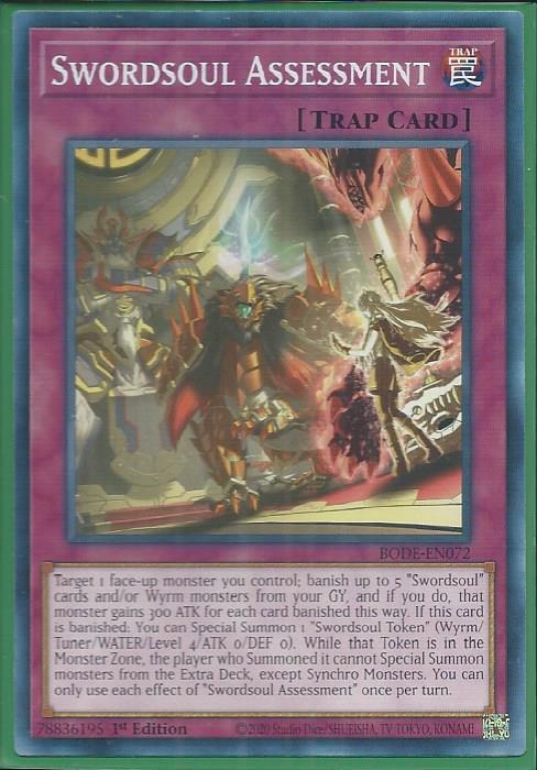 Yugioh - Swordsoul Assessment *Common* BODE-EN072 (NM/M)
