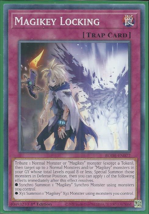 Yugioh - Magikey Locking *Common* BODE-EN077 (NM/M)
