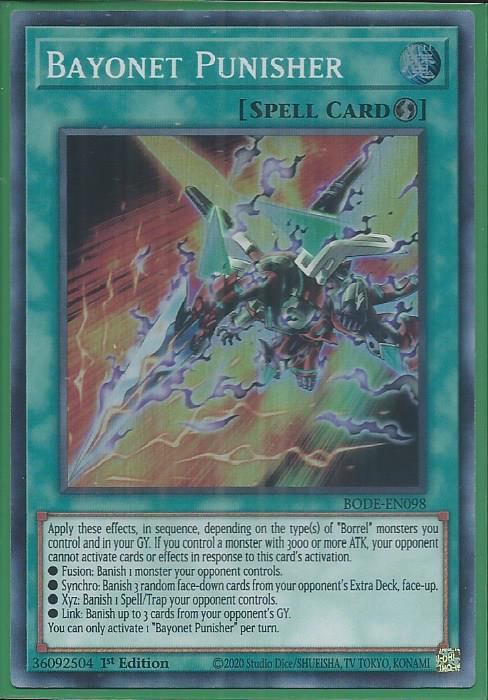 Yugioh - Bayonet Punisher *Super Rare* BODE-EN098 (NM/M)