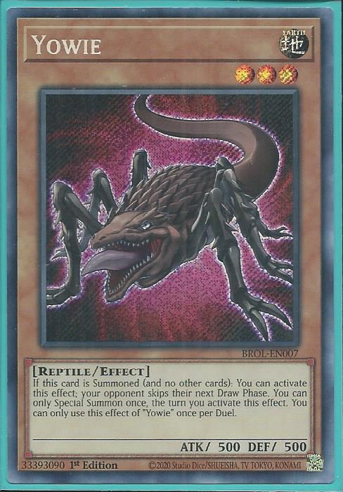 Yugioh - Yowie *Secret Rare* BROL-EN007 (NM)