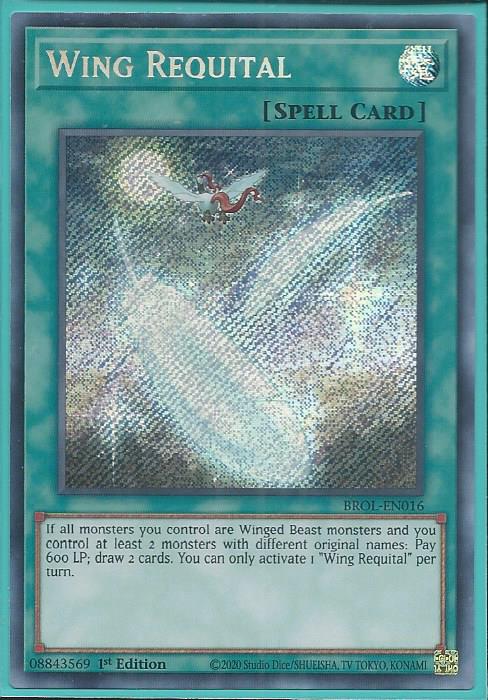 Yugioh - Wing Requital *Secret Rare* BROL-EN016 (NM/M)