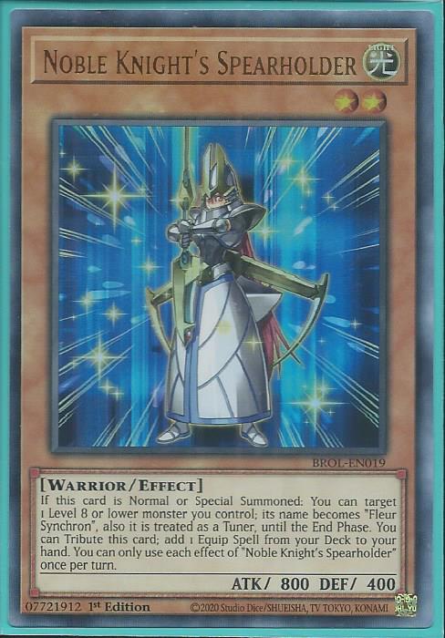 Yugioh - Noble Knight’s Spearholder *Ultra Rare* BROL-EN019 (NM/M)