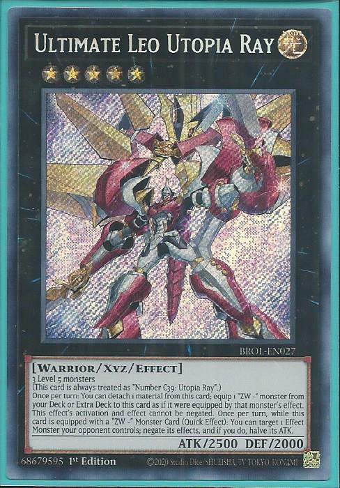 Yugioh - Ultimate Leo Utopia Ray *Secret Rare* BROL-EN027 (NM/M)