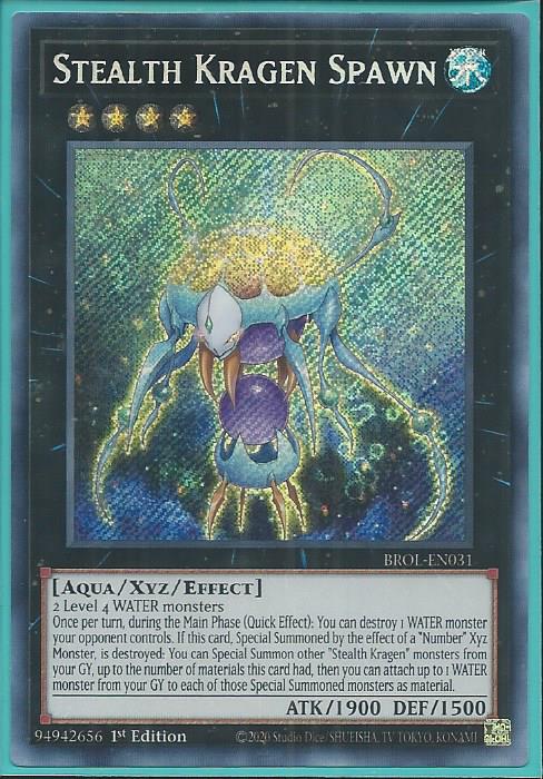 Yugioh - Stealth Kragen Spawn *Secret Rare* BROL-EN031 (NM/M)