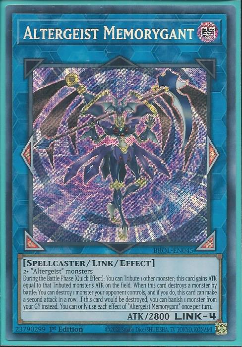 Yugioh - Altergeist Memorygant *Secret Rare* BROL-EN045 (NM)