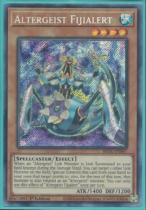 Yugioh - Altergeist Fijialert *Secret Rare* BROL-EN047 (NM)