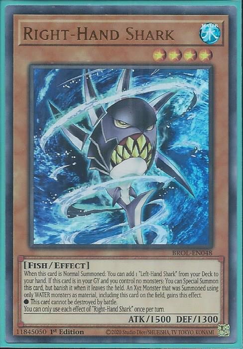 Yugioh - Right-Hand Shark *Ultra Rare* BROL-EN048 (NM)