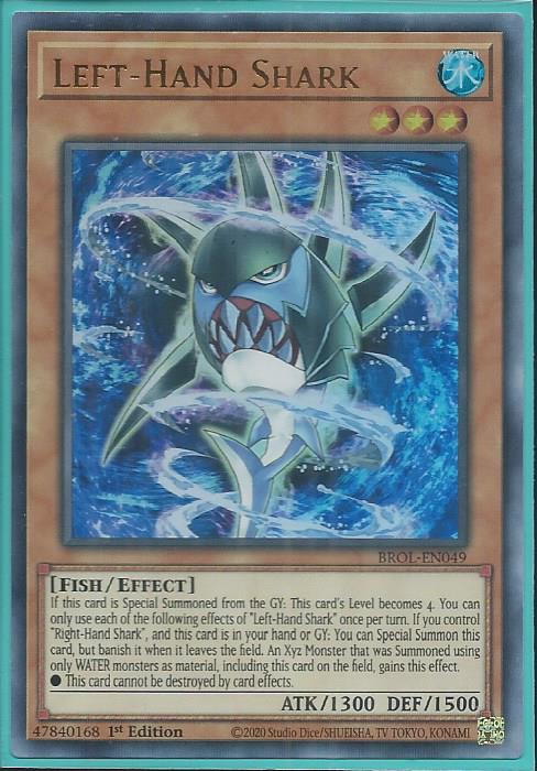 Yugioh - Left-Hand Shark *Ultra Rare* BROL-EN049 (NM/M)