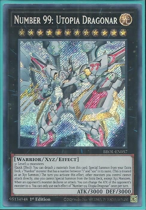 Yugioh - Number 99: Utopia Dragonar *Secret Rare* BROL-EN057 (NM)
