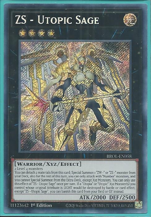 Yugioh - ZS – Utopic Sage *Secret Rare* BROL-EN058 (NM)