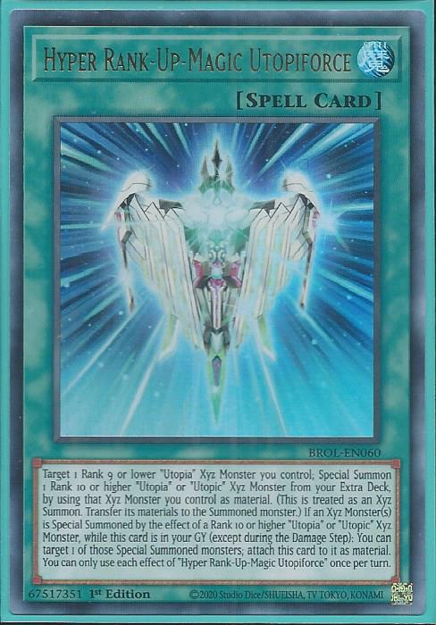 Yugioh - Hyper Rank-Up-Magic Utopiforce *Ultra Rare* BROL-EN060 (NM)