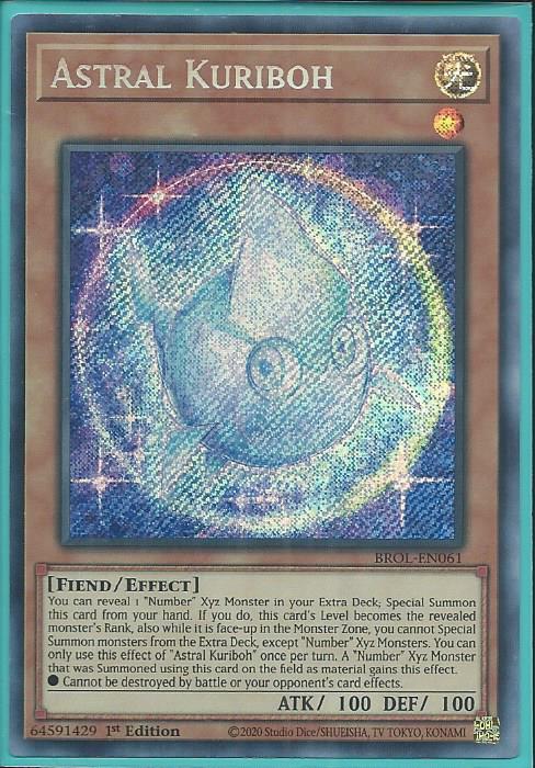 Yugioh - Astral Kuriboh *Secret Rare* BROL-EN061 (NM)