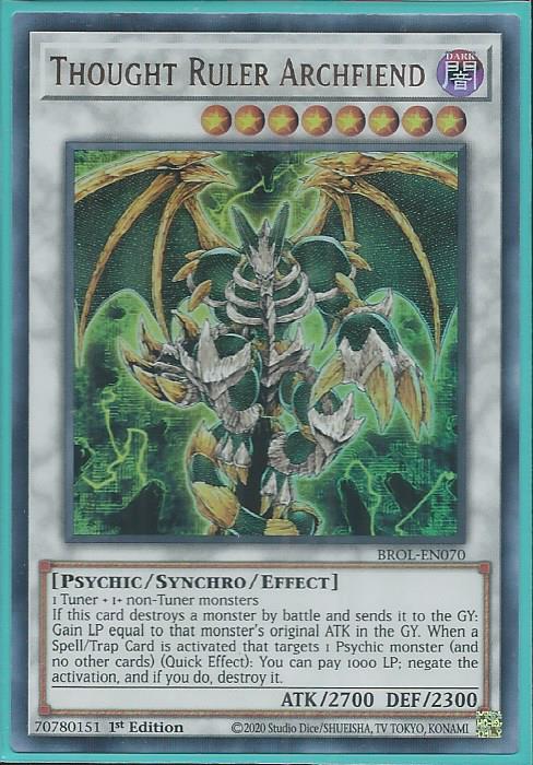 Yugioh - Thought Ruler Archfiend *Ultra Rare* BROL-EN070 (NM/M)