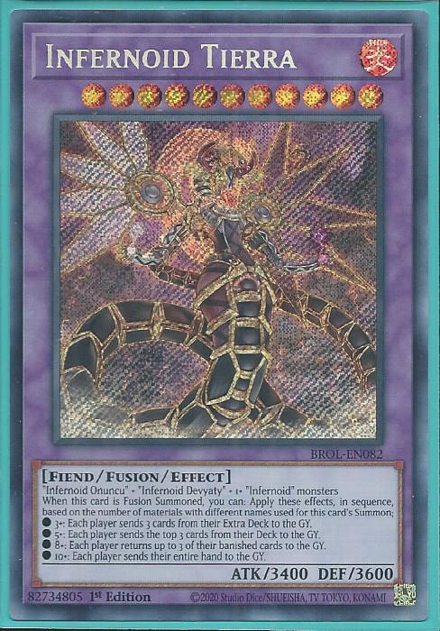 Yugioh - Infernoid Tierra *Secret Rare* BROL-EN082 (NM)