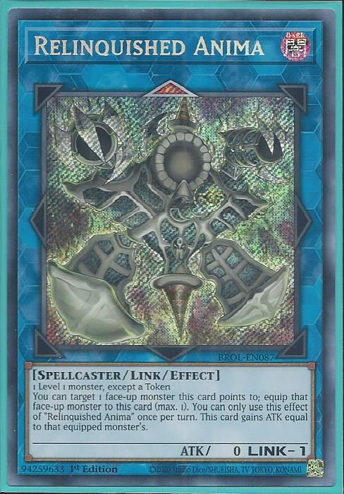 Yugioh - Relinquished Anima *Secret Rare* BROL-EN087 (NM)