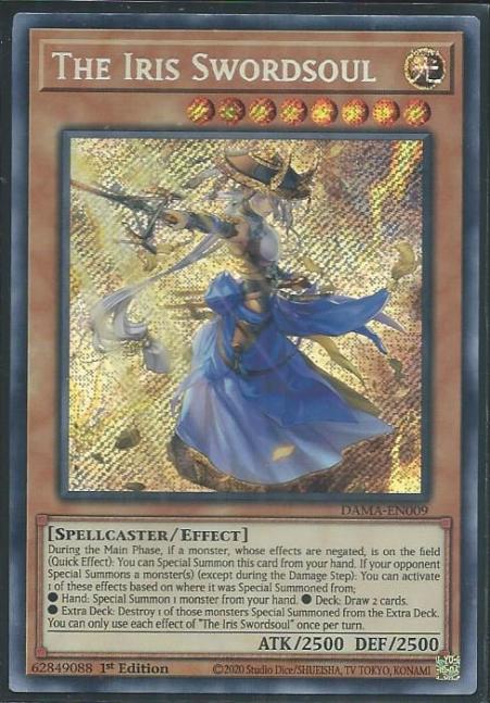 Yugioh - The Iris Swordsoul *Secret Rare* DAMA-EN009 (NM/M)