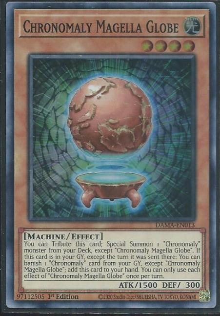 Yugioh - Chronomaly Magella Globe *Super Rare* DAMA-EN013 (NM/M)