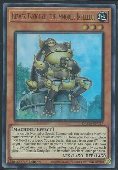 Yugioh - Gizmek Taniguku, the Immobile Intellect *Ultra Rare* DAMA-EN017 (NM/M)