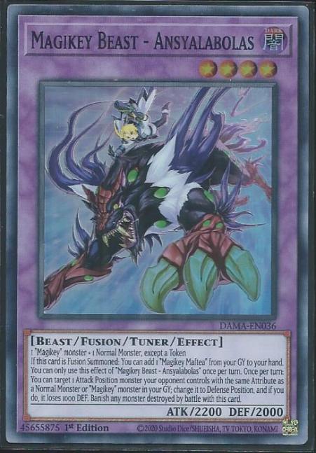 Yugioh - Magikey Beast - Ansyalabolas *Super Rare* DAMA-EN036 (NM/M)