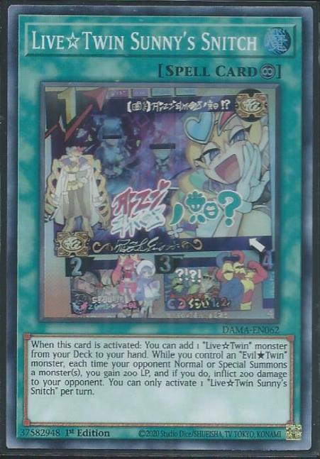 Yugioh - Live☆Twin Sunny's Snitch *Super Rare* DAMA-EN062 (NM)