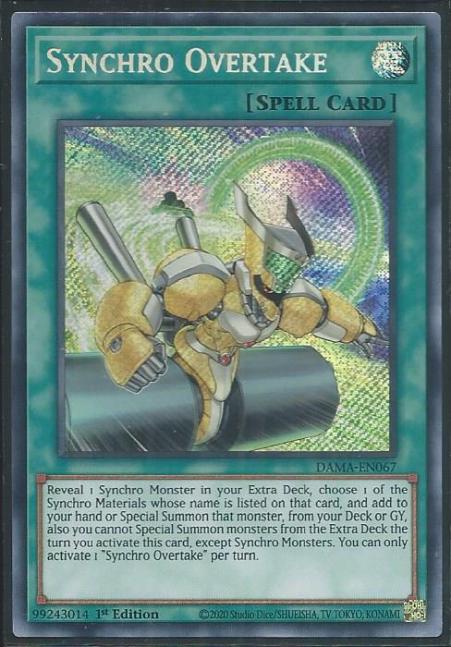 Yugioh - Synchro Overtake *Secret Rare* DAMA-EN067 (NM/M)