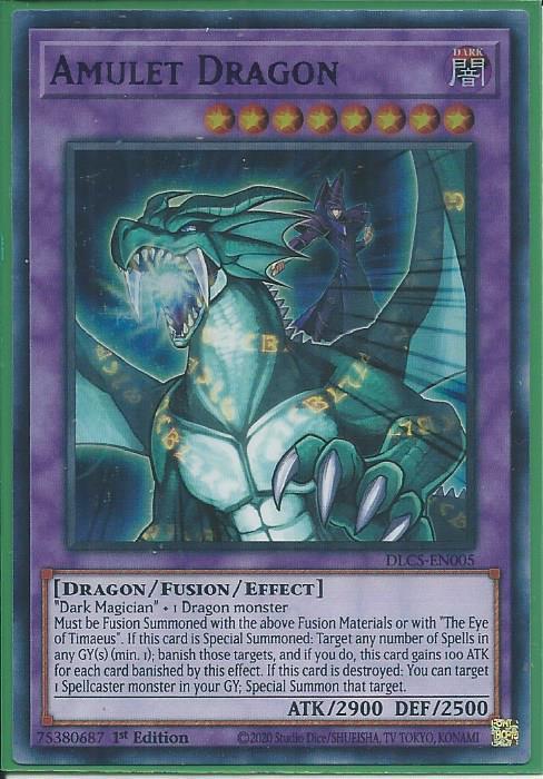 Yugioh - Amulet Dragon *Purple Ultra Rare* DLCS-EN005 (NM/M)