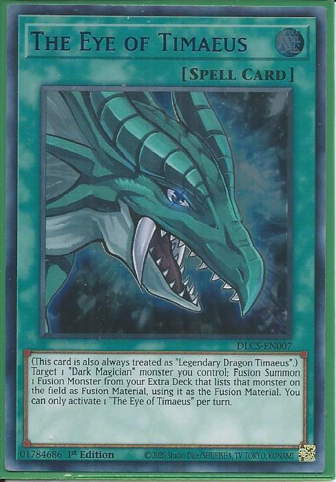 Yugioh - The Eye of Timaeus *Blue Ultra Rare* DLCS-EN007 (NM)