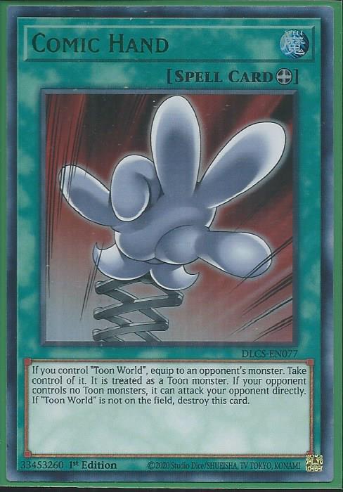 Yugioh - Comic Hand *Green Ultra Rare* DLCS-EN077 (NM)