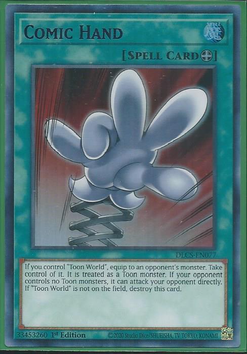 Yugioh - Comic Hand *Purple Ultra Rare* DLCS-EN077 (NM)
