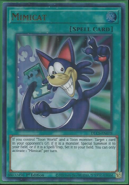 Yugioh - Mimicat *Ultra Rare* DLCS-EN078 (NM)