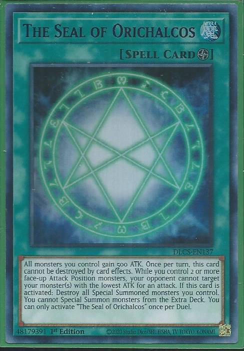 Yugioh - The Seal of Orichalcos *Purple Ultra Rare* DLCS-EN137 (LP)