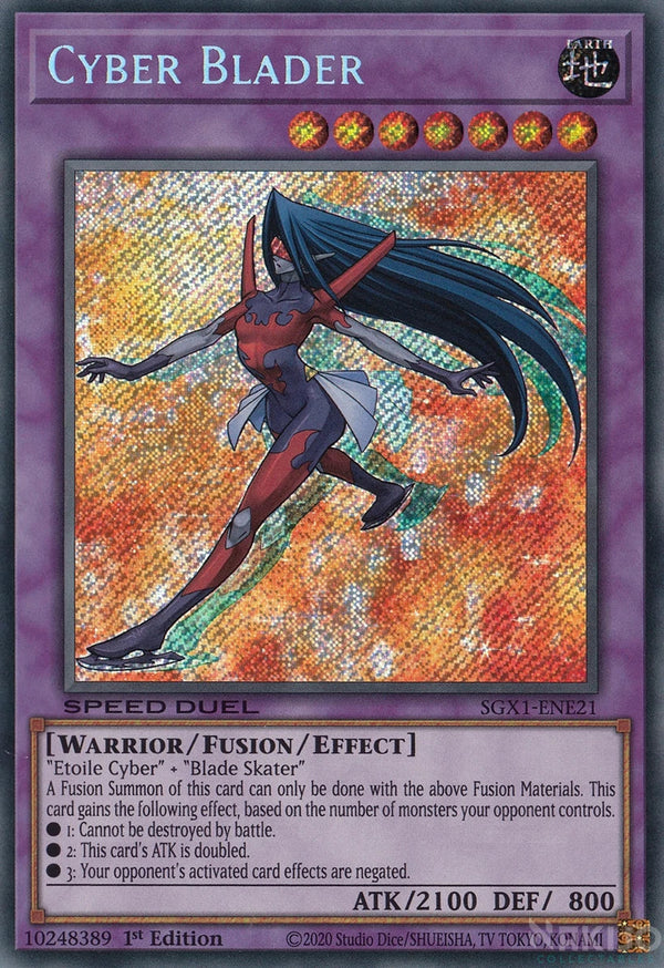 Yugioh - Cyber Blader *Secret Rare* SGX1-ENE21 (NM/M)