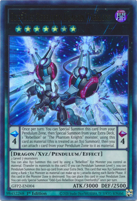 Yugioh - Odd-Eyes Rebellion Dragon Overlord *Ultra Rare* GFP2-EN004 (NM)